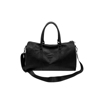 OUZIHUANG PU Travel Bag Unisex Black
