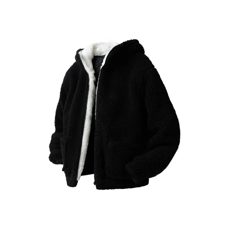 ASEDE Coats Unisex Black White-0