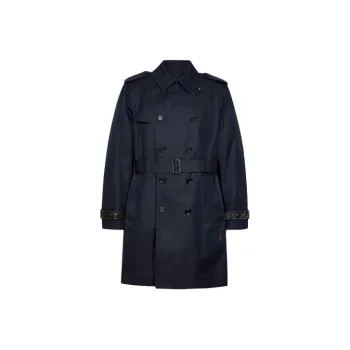 COACH Trench Coat Men's Marine Blue