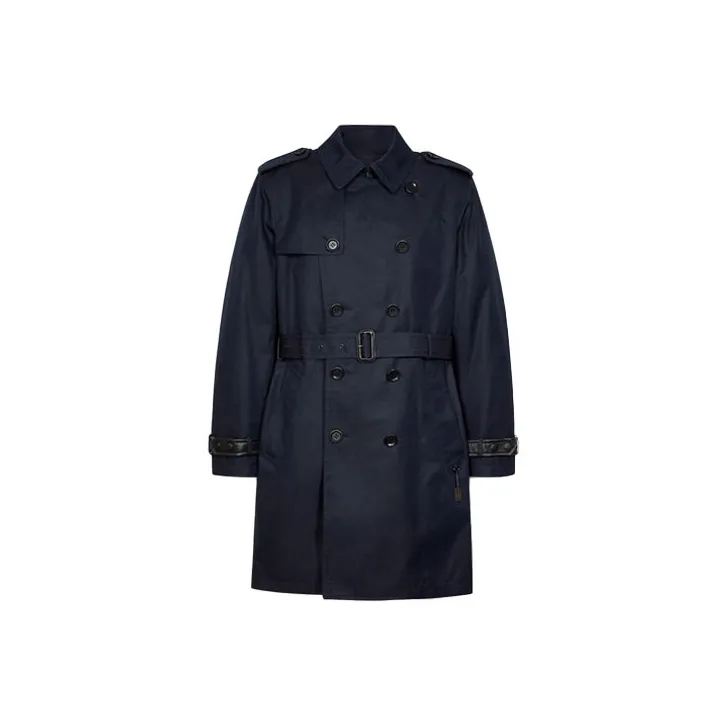 COACH Trench Coat Men's Marine Blue-0
