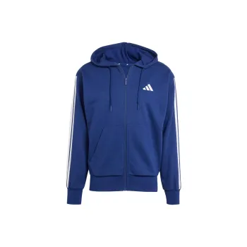 Adidas Essentials 3 Stripes French Terry Full Zip Hoodie