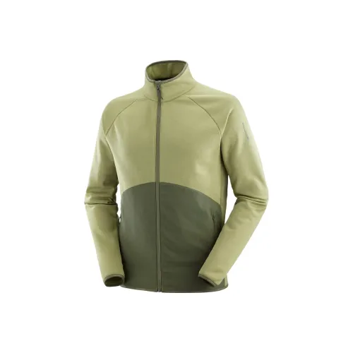 SALOMON ESSENTIAL WARM Jacket Men's Aloe Vera Green