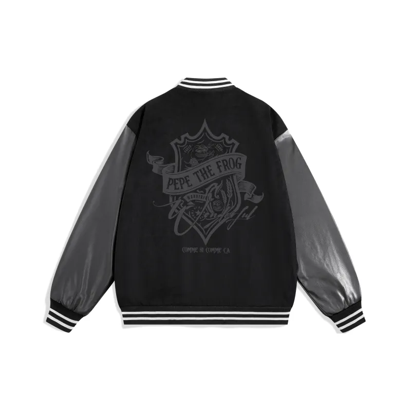 Pepe The Frog Baseball Jacket Unisex-4