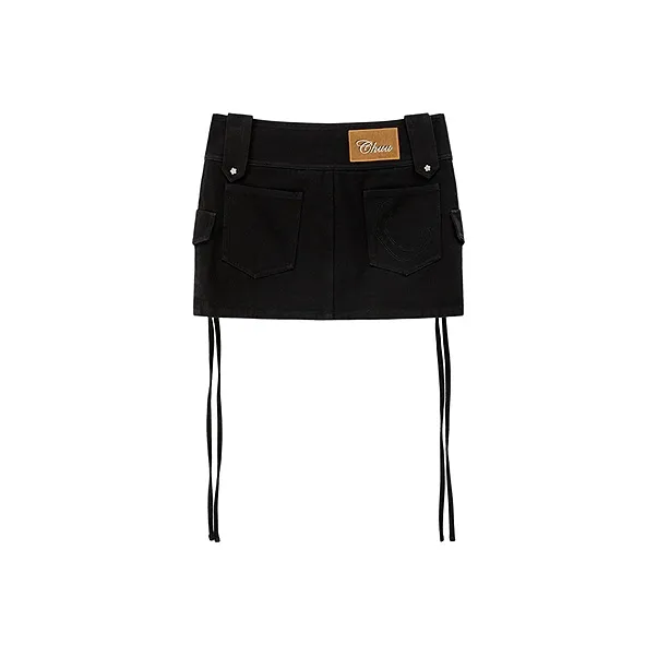 CHUU Casual Short Skirts Women's Black-1