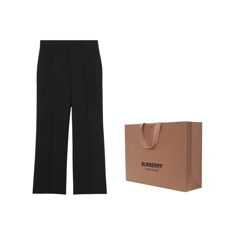 Burberry Mohair Pleat Front Trousers-6