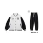White Black (Comes with 1 Pack of Black Casual Pants)