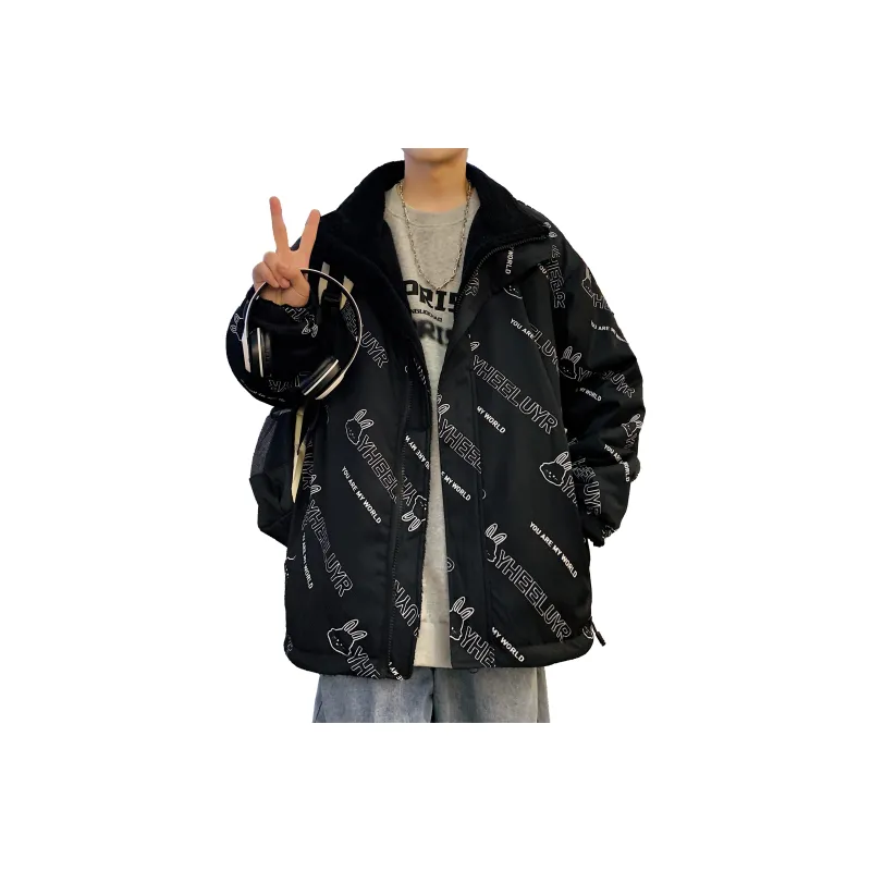 Ang2 Stu Velvet feel Coat Unisex-3