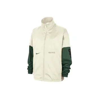 Nike Boston Celtics Starting 5 2023/24 Jackets Coats City Edition 2023/24 Season Boston Celtics Men's Beige
