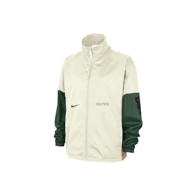 Nike Boston Celtics Starting 5 2023/24 Jackets Coats City Edition 2023/24 Season Boston Celtics Men's Beige-0