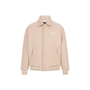GUESS Baseball Jacket Men's Beige