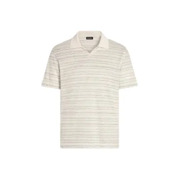 Ermenegildo Zegna Cotton silk Polo Shirt