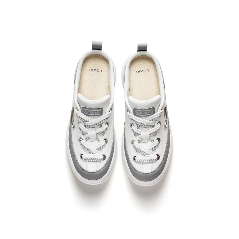 LOXKI Alpha Round Shoes Ease Low Top Canvas Shoes Unisex-19