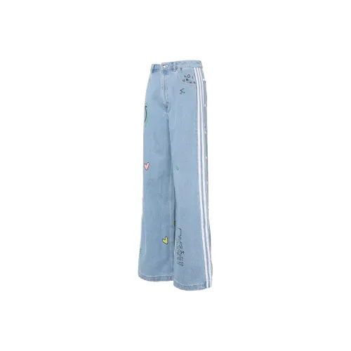 adidas originals Women
s Fiorucci Denim Track Pants Blue