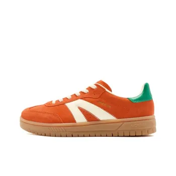QIAODAN Non slip Lightweight Low Top Skateboard Shoes Women's Orange