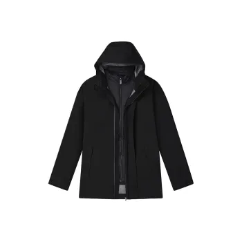 FILA Jackets Coats Men's 2 Piece Set Jet Black