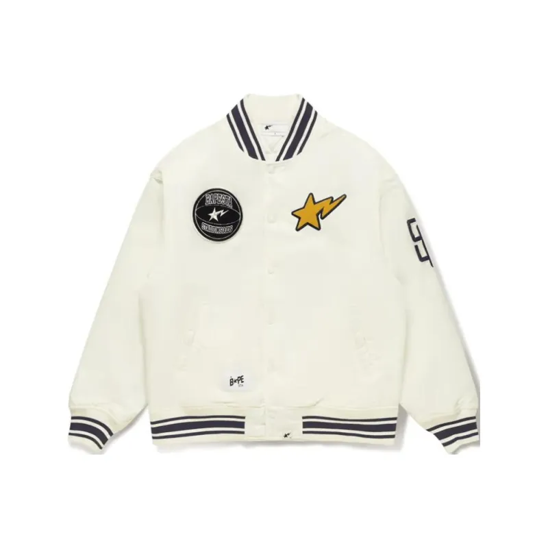 Bape X Stadium Goods Varsity Jacket-3