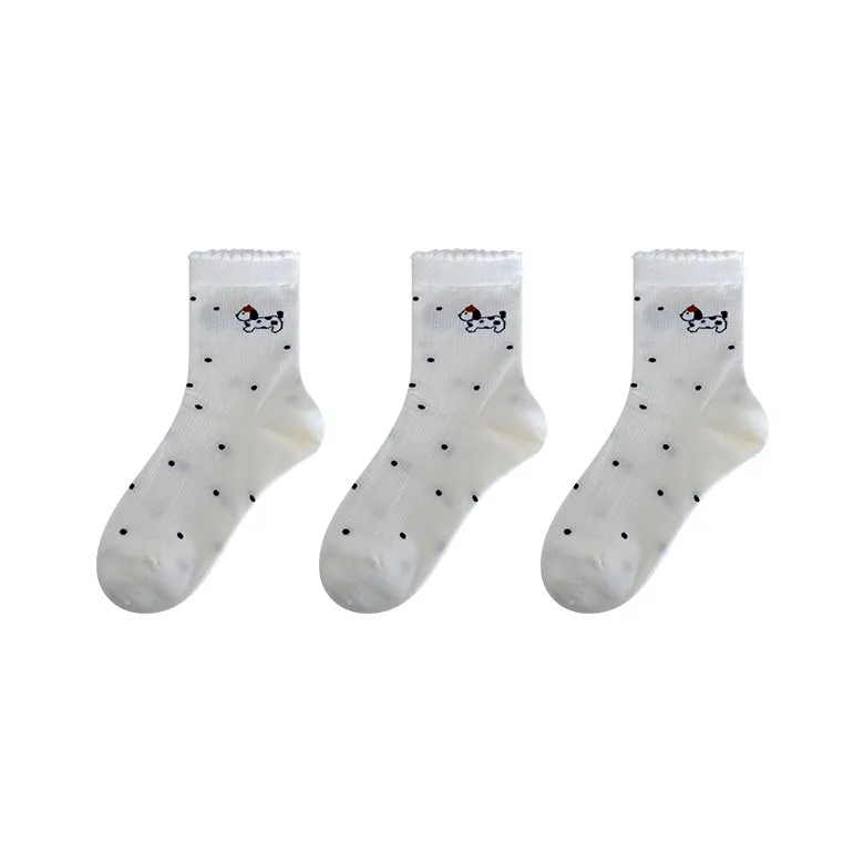 Moremoli Mid Calf Socks Women's 3 Pack-0