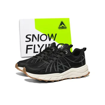 SNOW FLYING Wilderness Series Low Top Hiking Shoes Men's Volcanic Black