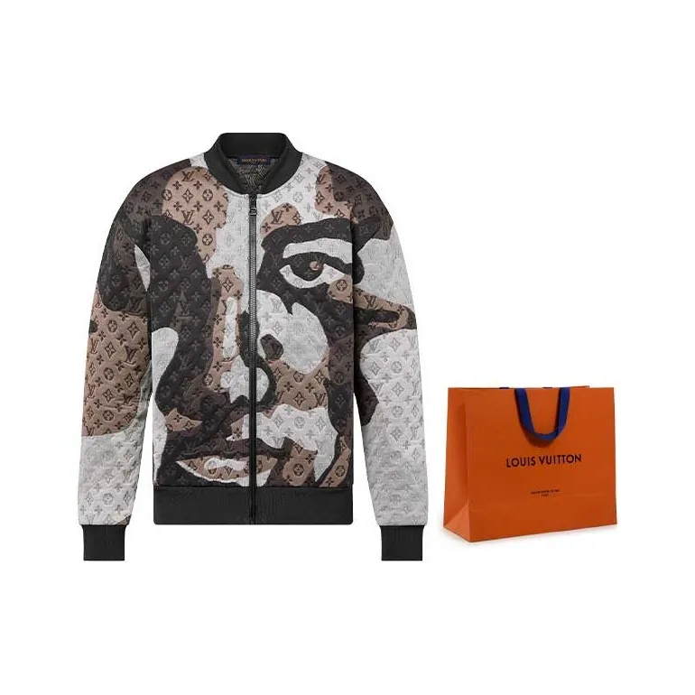 LOUIS VUITTON Monogram Cotton Jersey Bomber-1