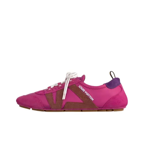 LOUIS VUITTON Sneakerina German Army Trainers Low Top Casual Shoes Women's Fuchsia