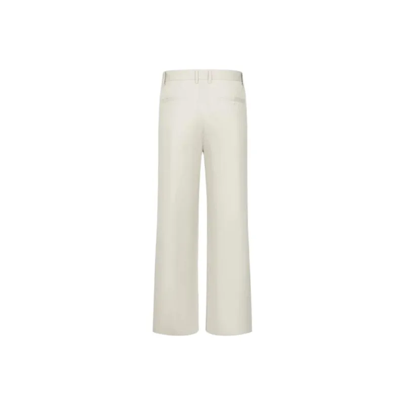 URBAN REVIVO Casual Pants Men's Ivory White-1