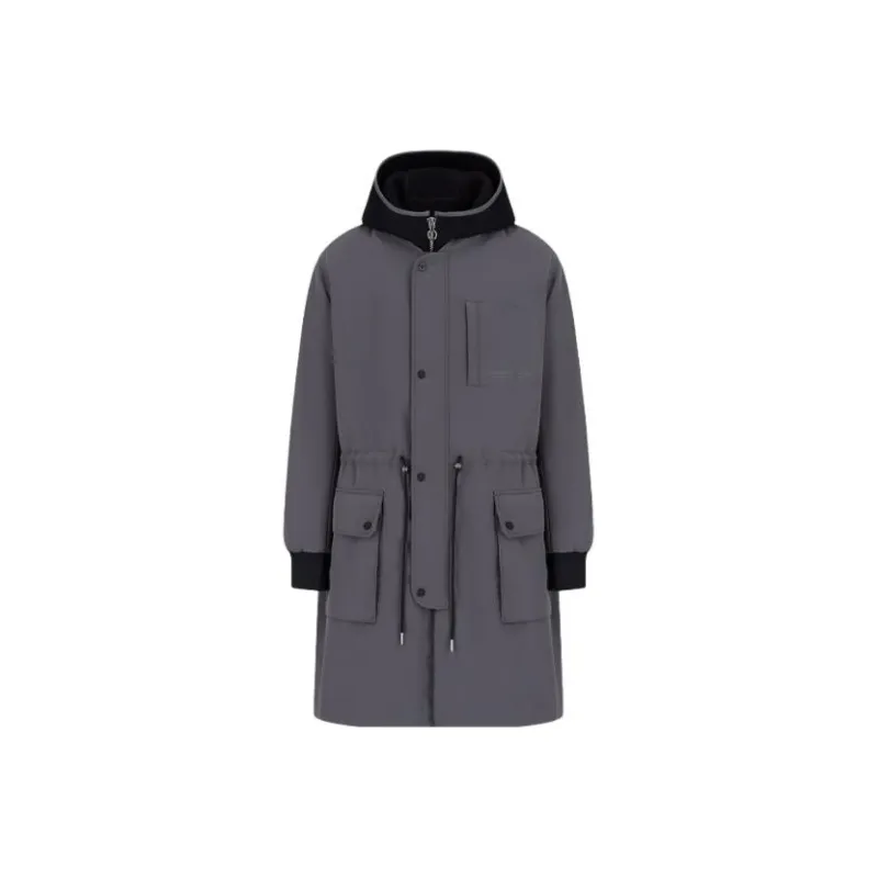 EMPORIO ARMANI Puffer Jacket Men's Gray Green-0