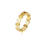 Gold Copper Coin Ring