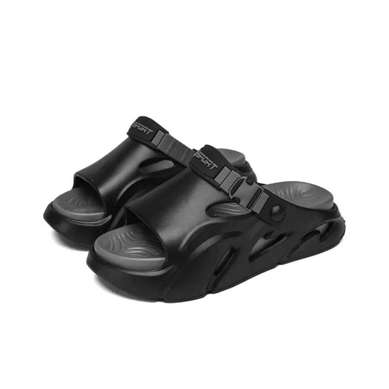 CAMOSI Beach Sandals Unisex Black Gray/White Black/Orange/Mint Green-2