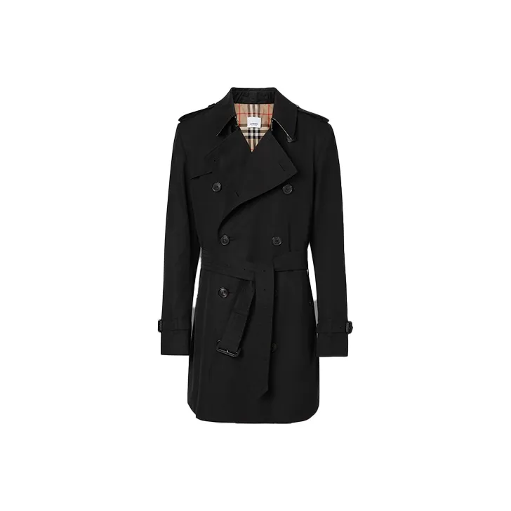 Burberry Trench Coat Men's Black-0