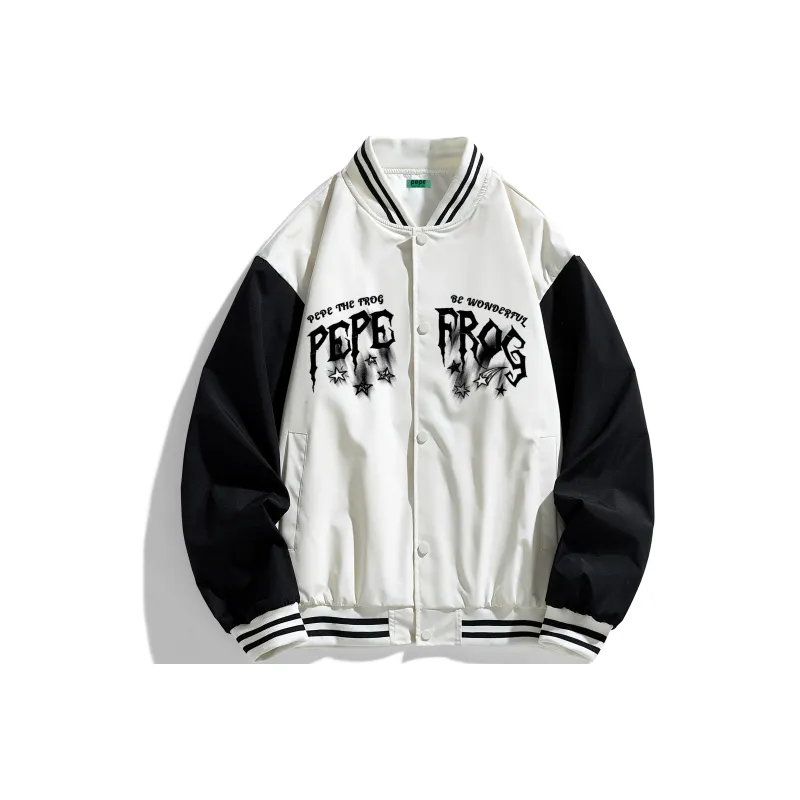 Pepe The Frog Baseball Jacket Unisex-0
