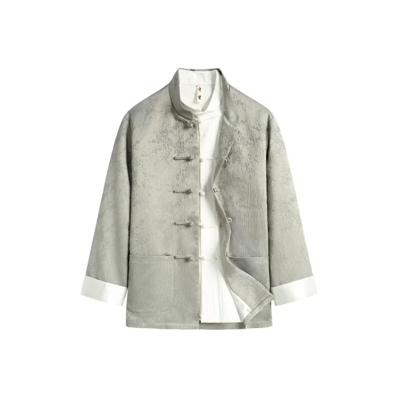 XUANSHENG Spring And Fall Jackets Coats Men's Gray-0