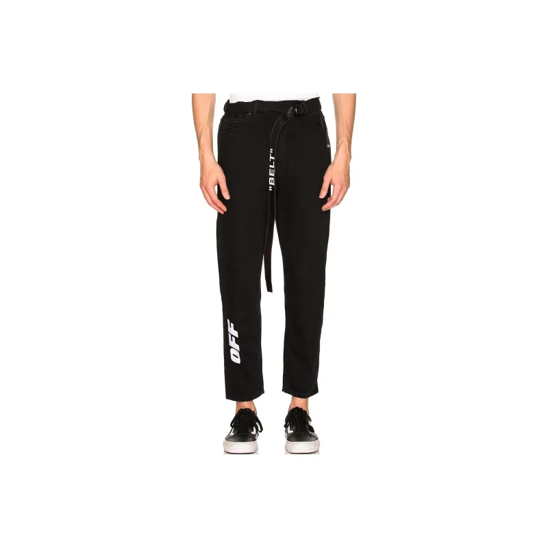 OFF WHITE Jeans, Slim Fit Men's Black-0