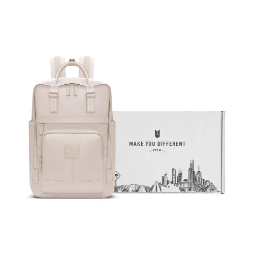 MYD Preppy Style Backpack Medium Size Unisex Multicolor