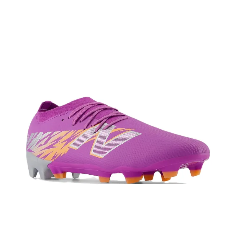 New Balance FURON TEAM V8 FG Firm Ground Anti Slip Wear Resistant Soccer Shoes Unisex Purple-2