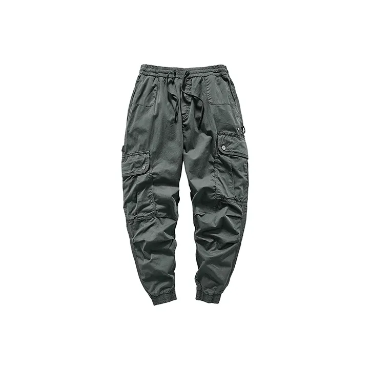 VIP Drawstring Elastic Cuff Casual Pants Men's-0