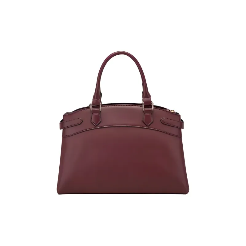 GUESS Artificial Leather Shoulder Bag, Crossbody Bag, Handbag Women's Burgundy-3