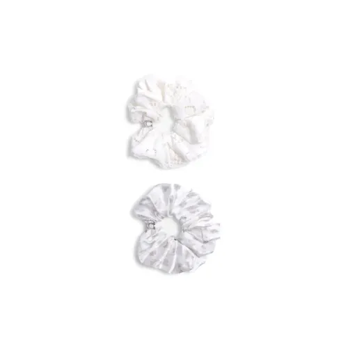 COACH Mulberry Silk Hair Ties Women's Gray White