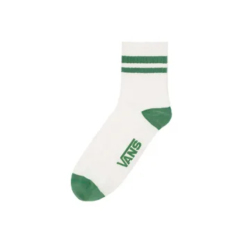 Vans HALF CREW Mid Calf Socks Unisex 1 Pack White Green