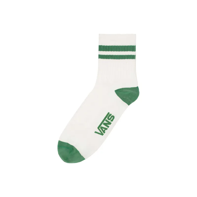 Vans HALF CREW Mid Calf Socks Unisex 1 Pack White Green-0