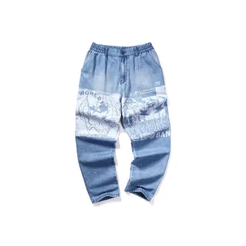 GENANX Straight Jeans Unisex Sky Blue