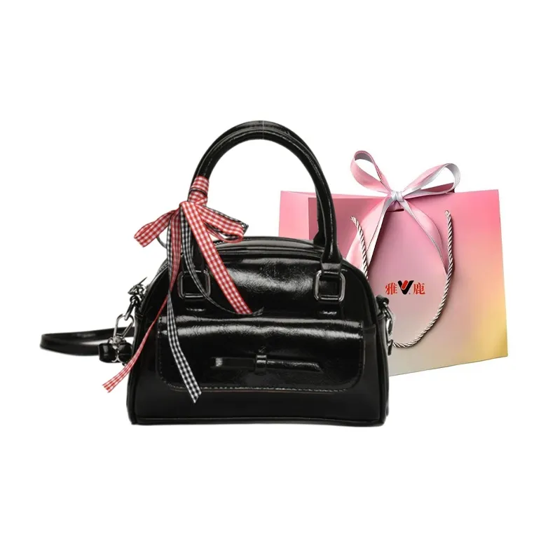 Yalu PU Shoulder Bag, Crossbody Bag, Handbag Regular Women's Ecru/Red/Pink/Silver/Black-28
