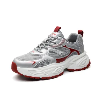 JEEP SPIRIT Slip Resistant, Abrasion Resistant, Breathable, Height Increasing Low Top Chunky Sneakers Men's