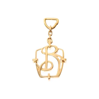 Burberry Polyester, Brass Keychains Women's Gold