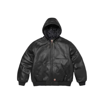 Supreme Dickies Hooded Leather Work Jacket