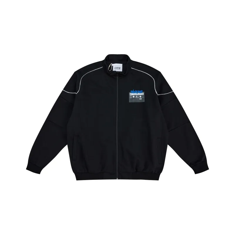 OTB Baseball Jacket Unisex Black-0