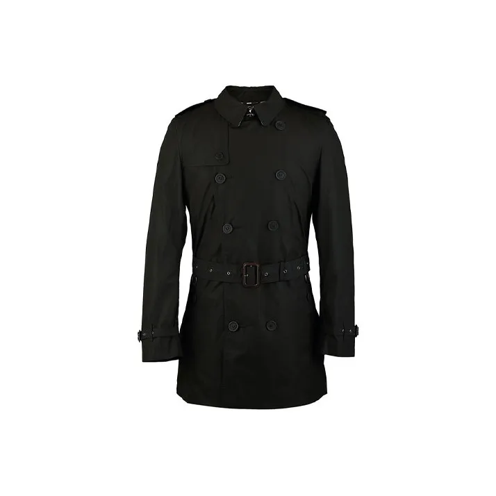 Burberry Trench Coat Men's Black-0