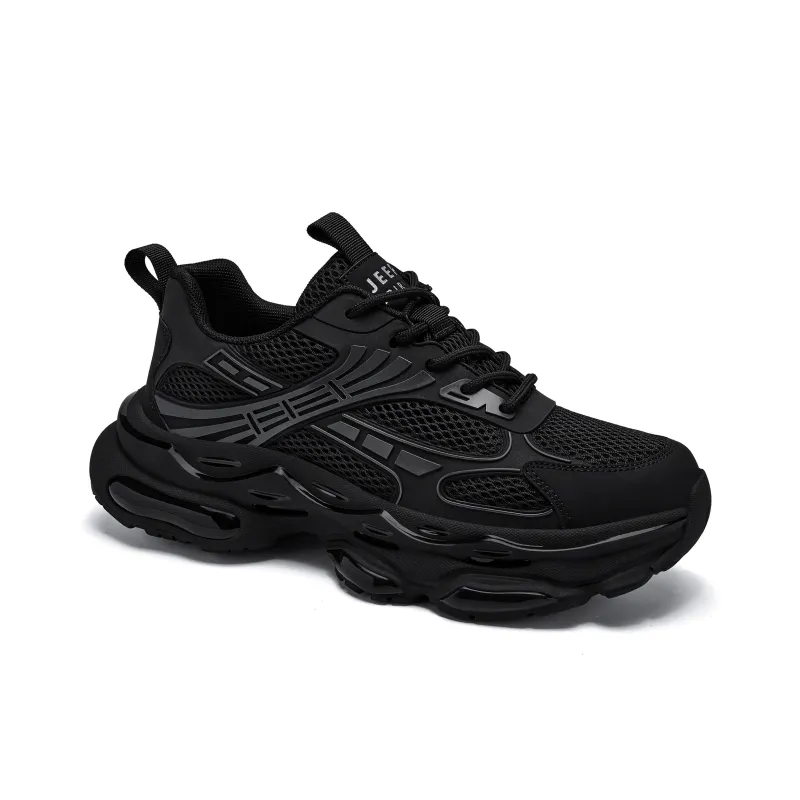 JEEP SPIRIT Shock Absorbers Slip Resistant, Abrasion Resistant, Lightweight Chunky Sneakers Men's Graphite Black-2