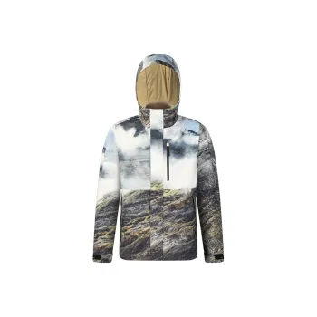FILA Hiking Outdoor Hiking Waterproof And Windproof To Keep Warm Windbreaker Jacket Men's All Over Print