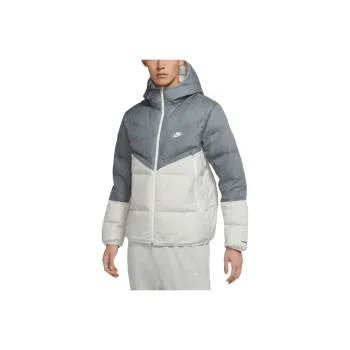 Nike Storm FITRunner Down Jacket Men's Silver White