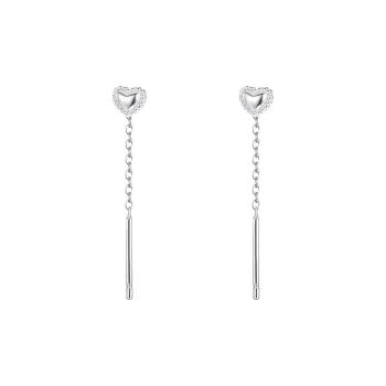 GIFT&CO 999 Fine Silver Drop Earrings Women's